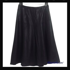 EUC Leifsdottir Genuine Leather Swing Skirt Size S or 6(check descriptio…